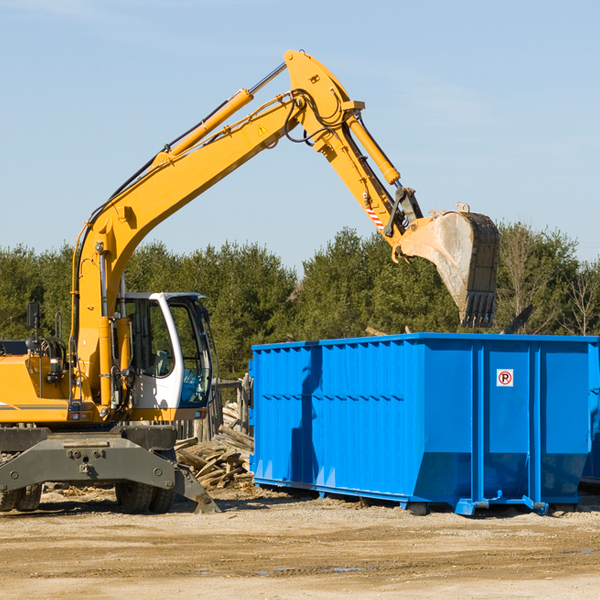 can i rent a residential dumpster for a construction project in Ward